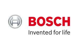 Bosch logo in a white background