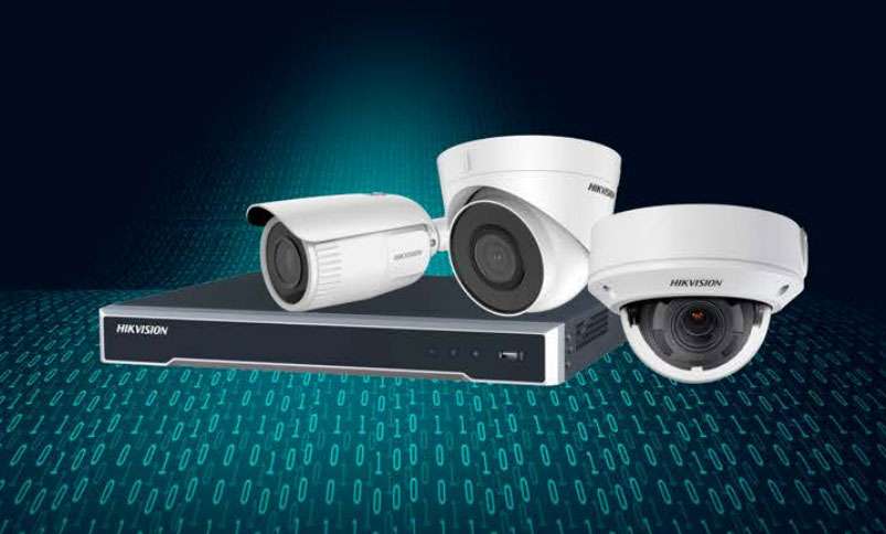 Hikvision with their bullet, turret and dome CCTV camera with NVR
