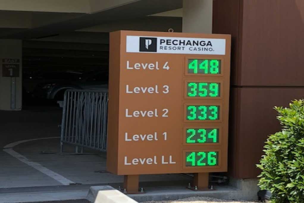 DIgital guidance sign with 5 level for parking management & guidance system