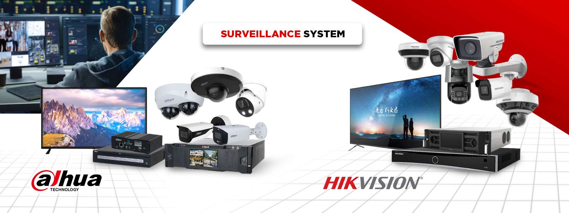 Dahua and hikvision CCTV Surveillance System
